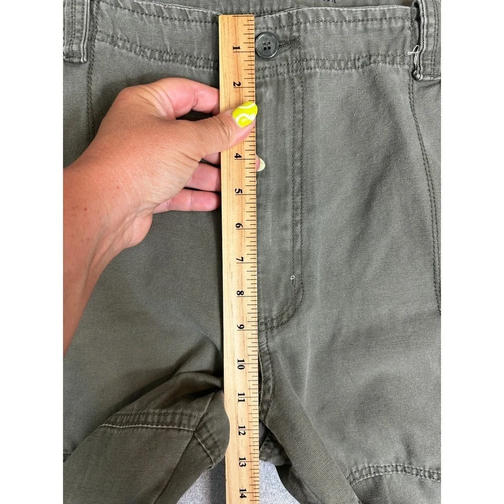 VTG Guide Gear Cargo Pant 40x30 Olive Green Canvas Utility Work Trousers Grunge‎